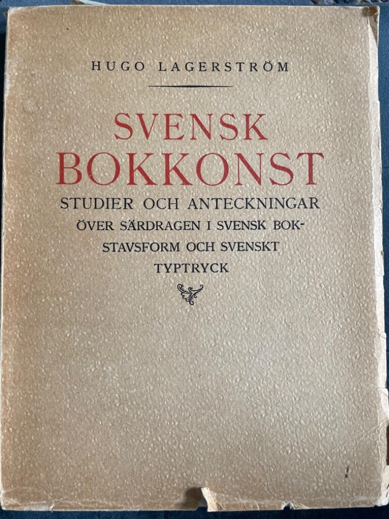 Hugo Lagerström : Svensk bokkonst