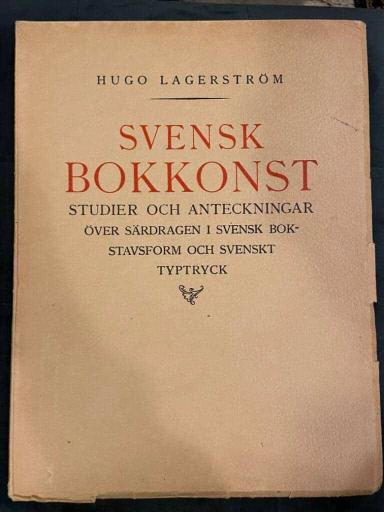 Hugo Lagerström : Svensk bokkonst