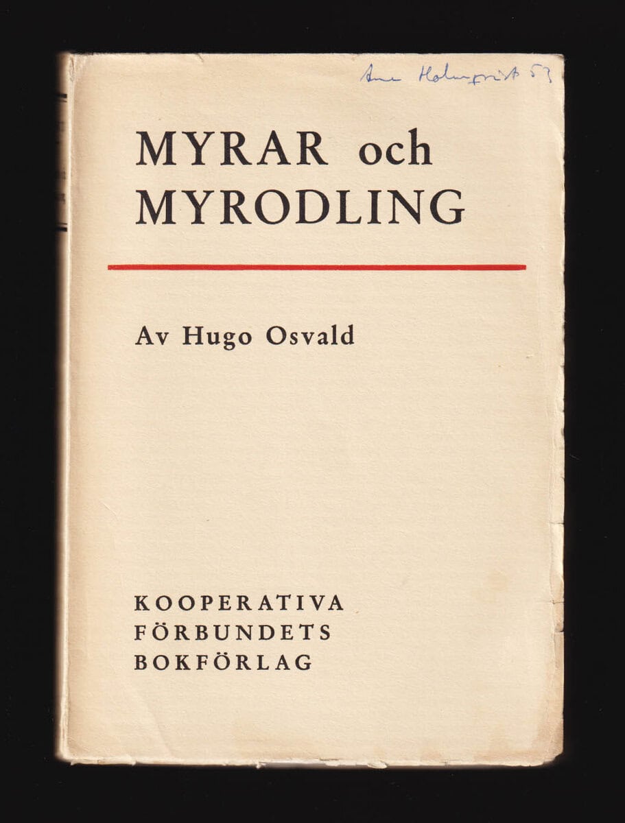 Hugo Osvald : Myrar och myrodling