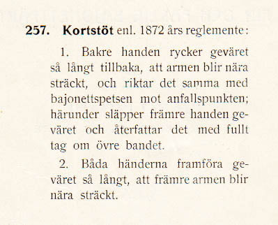 I. Lindahl : Den gamla kortstöten eller om fin och farlig bajonettfäktning