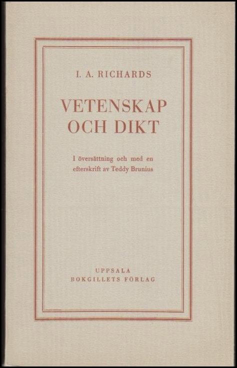 I.A. Richards : Vetenskap och dikt