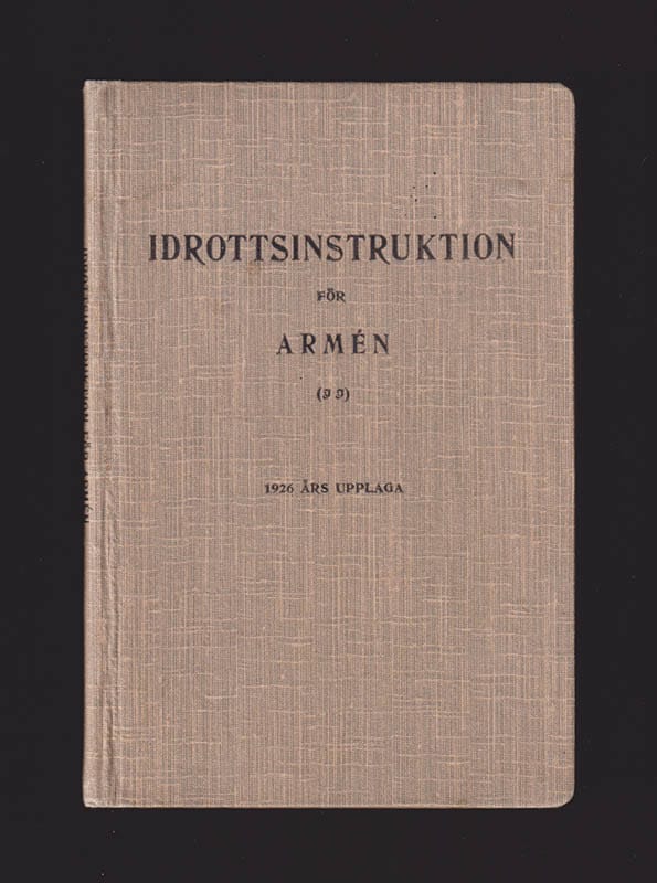 Idrottsinstruktion för armén (II). Fastställd 1926