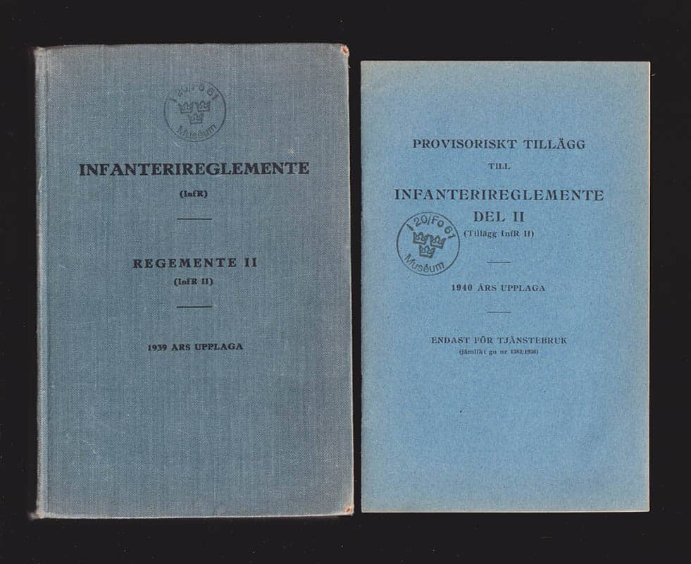 Infanterireglemente (InfR). Fastställt 1939. Regemente II (InfR II)