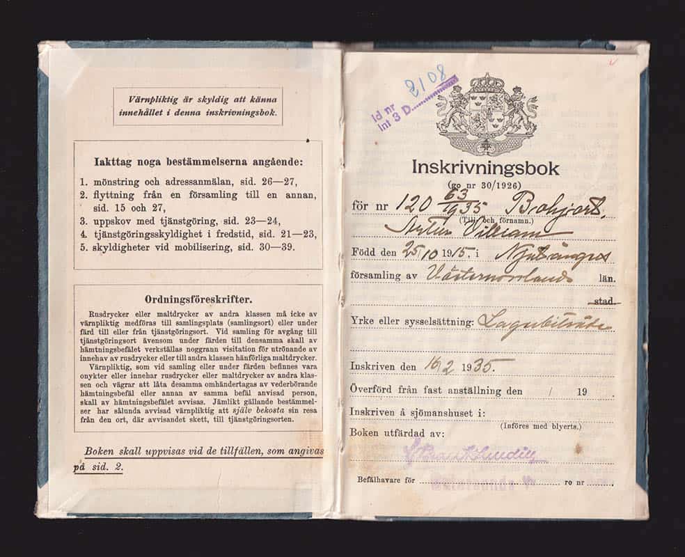 Inskrivningsbok 1933 års upplaga