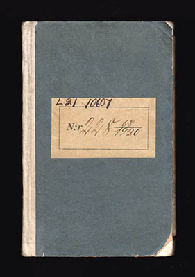 Inskrivningsbok för hären tilldelade värnpliktiga (upplaga 1920)