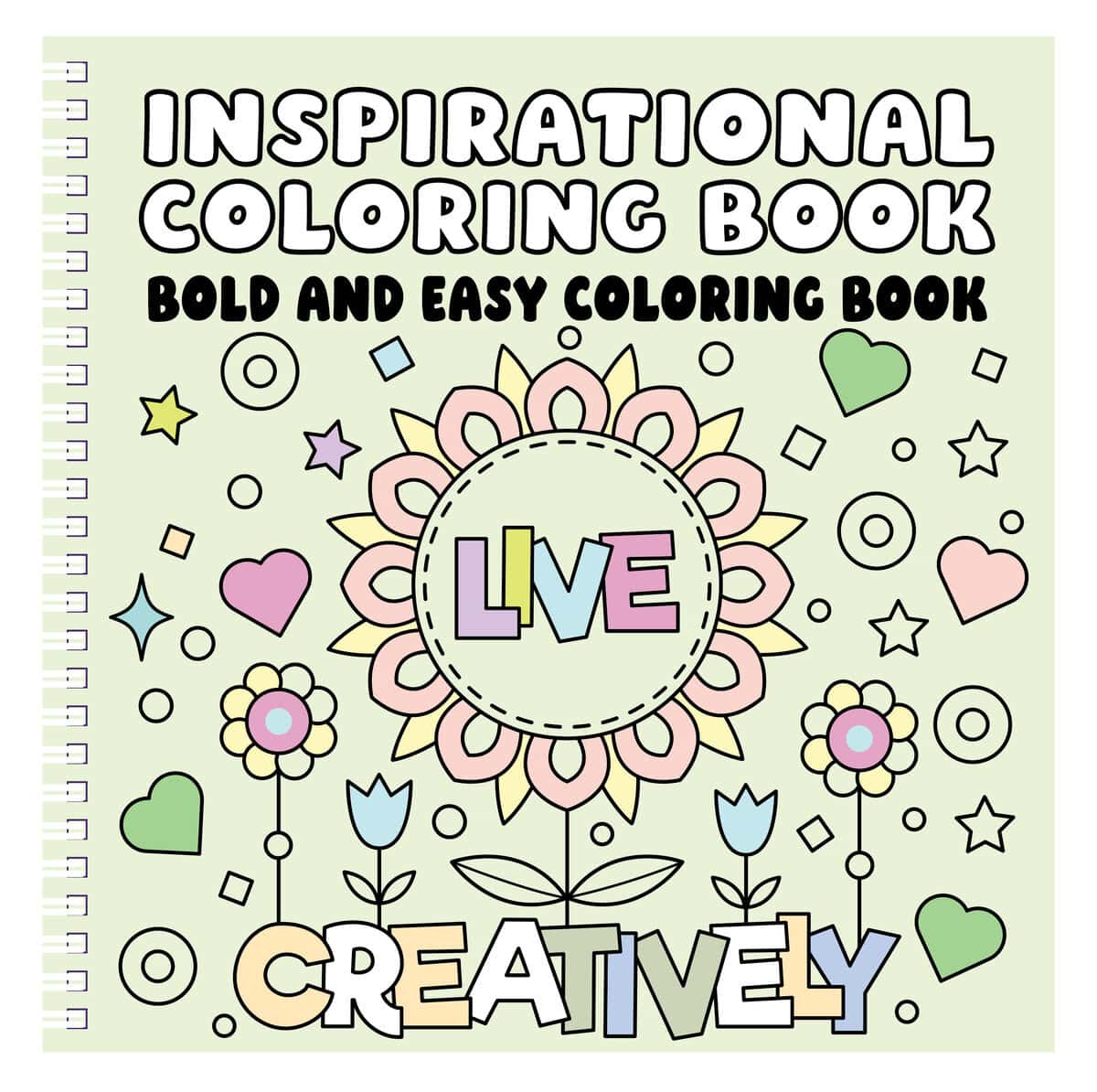 Inspirational Bold and Easy Coloring Book