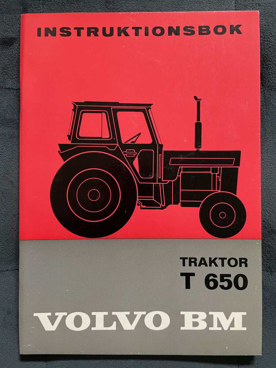 Instruktionsbok Traktor T 650