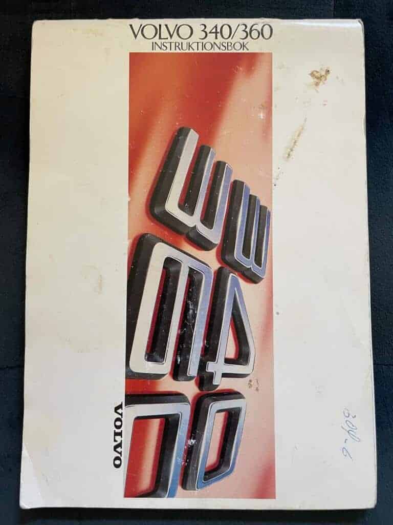 Instruktionsbok Volvo 340/360