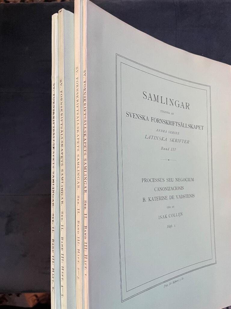 Isak Collijn : Processus seu negocium canonizacionis B. Katerine de Vadstenis