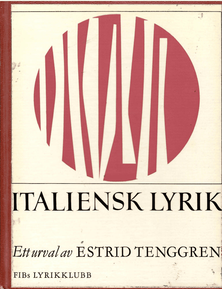 Italiens lyrik. Ett urval av Estrid Tenggren