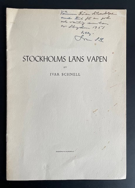 Ivar. Schnell : Stockholms läns vapen.