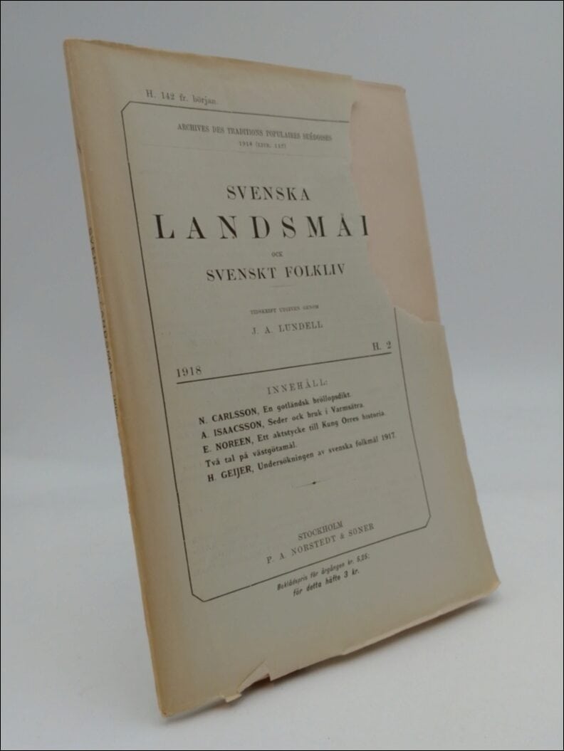 J. A. Lundell : Svenska landsmål (142)