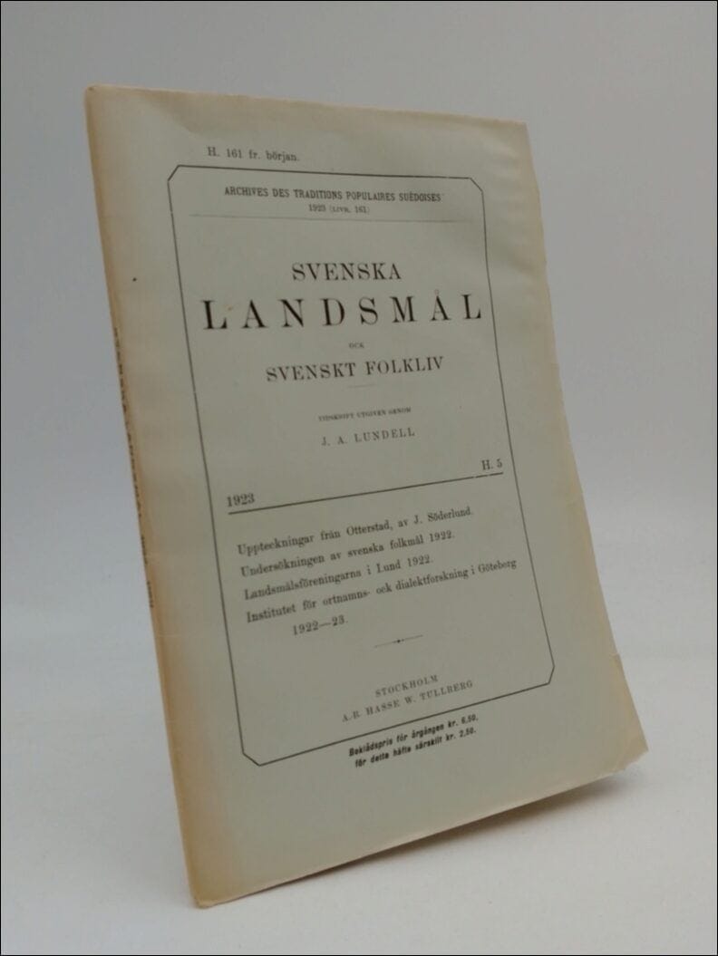 J. A. Lundell : Svenska landsmål (H. 161)