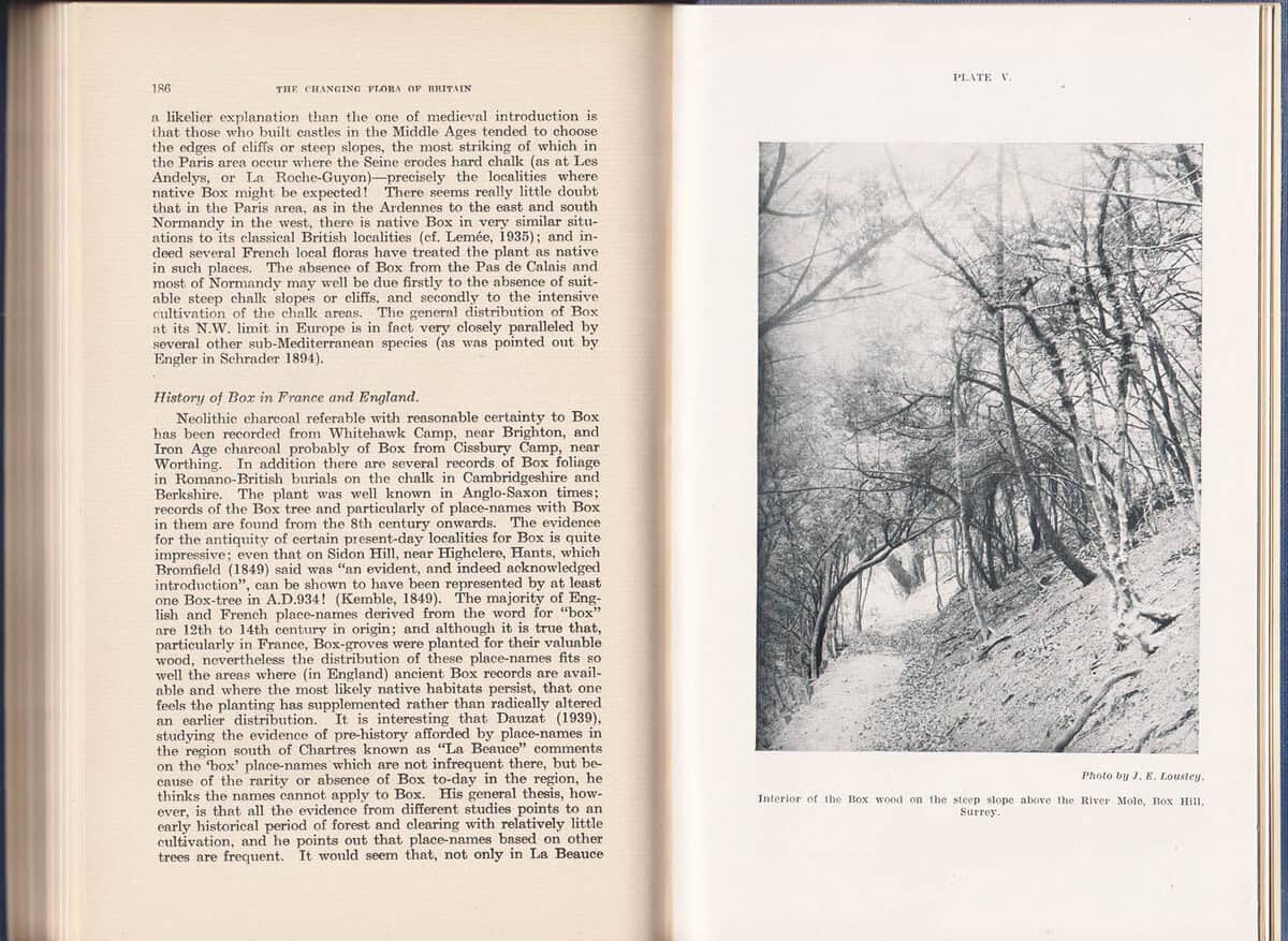 J. E. Lousley : The changing flora of Britain