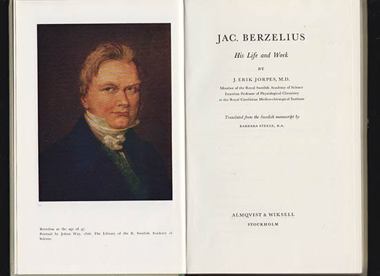 J. Erik Jorpes : Jac. Berzelius