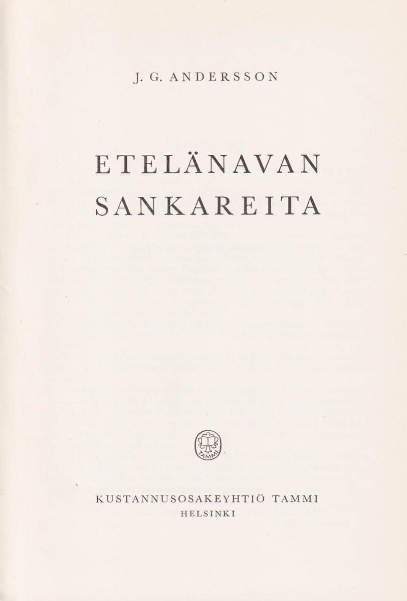 J. G. Andersson : Etelänavan sankareita (Männen kring Sydpolen)