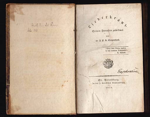 J. P. K. Gengenbach : Liederkranz