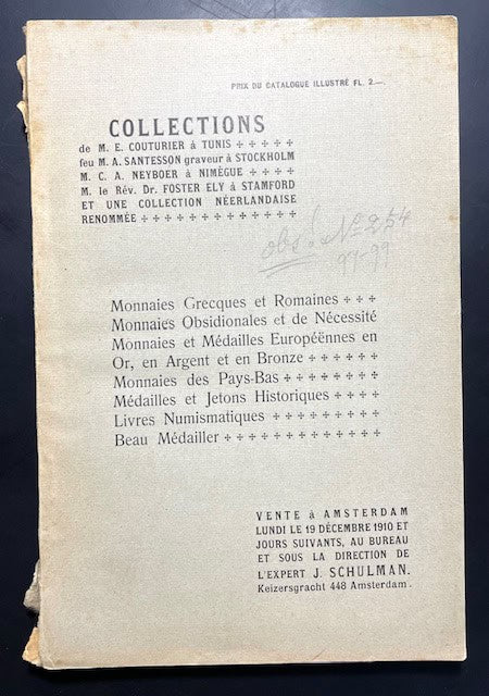 J. Sculman : Monnaies grecques et Romaines. Monnaies obsidionales et de necessite…