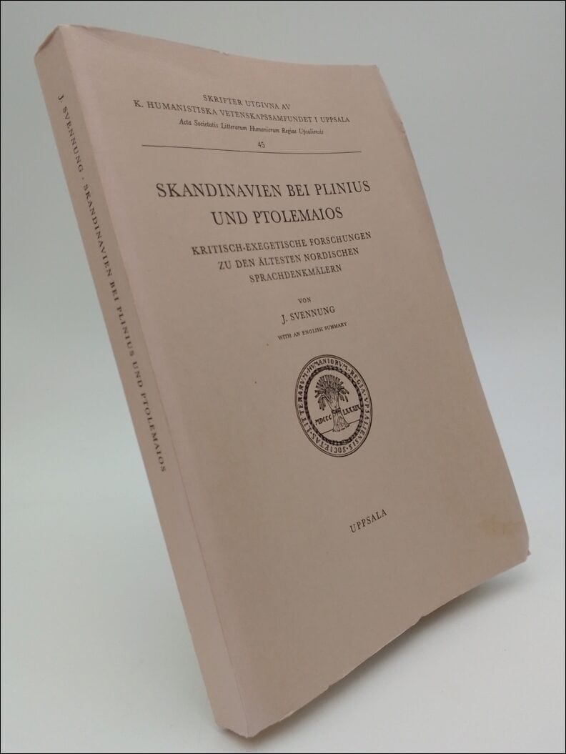 J. Svennung : Skandinavien bei Plinius und Ptolemaios
