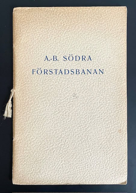 J. W. M. Sundblad : A. -B. Södra förstadsbanan.