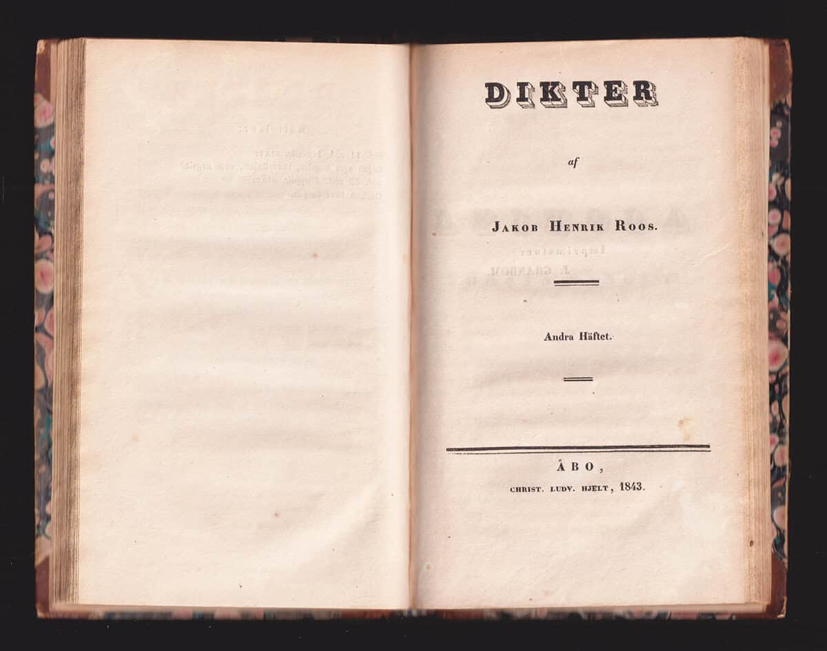 Jacob Henric Roos : Dikter. (Första Häftet) - Andra Häftet (allt som utkom)