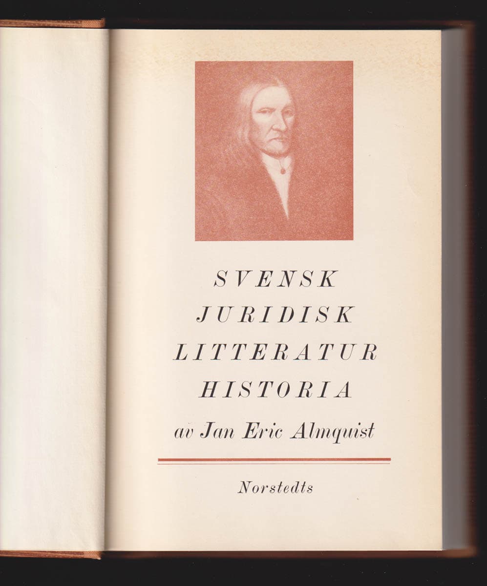 Jan Eric Almquist : Svensk juridisk litteraturhistoria