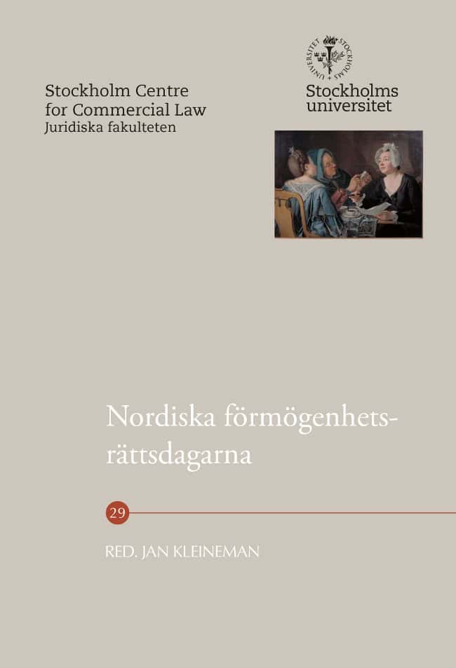 Jan Kleineman : Nordiska förmögenhetsrättsdagarna
