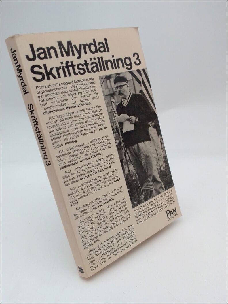 Jan Myrdal : Skriftställning 3
