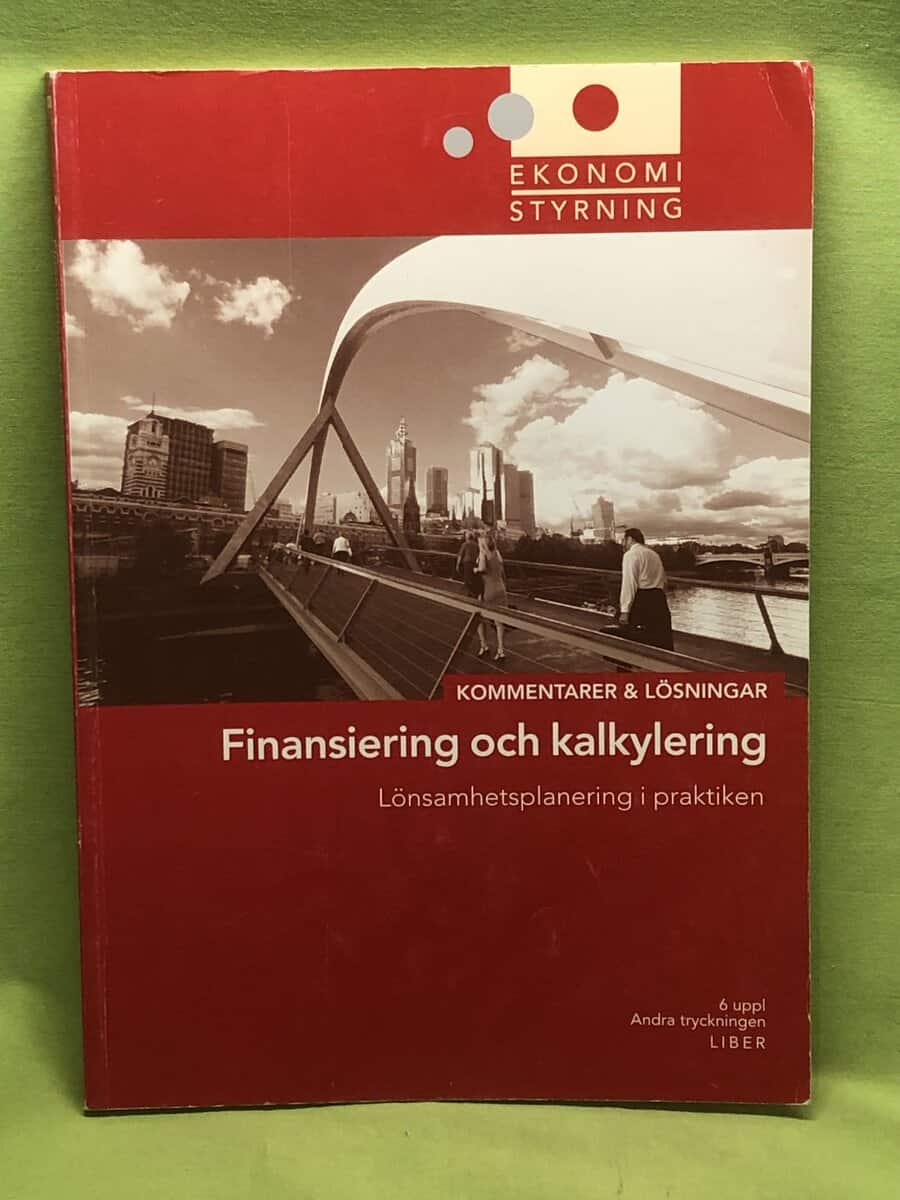 Jan-Olof Andersson : Finansiering och kalkylering