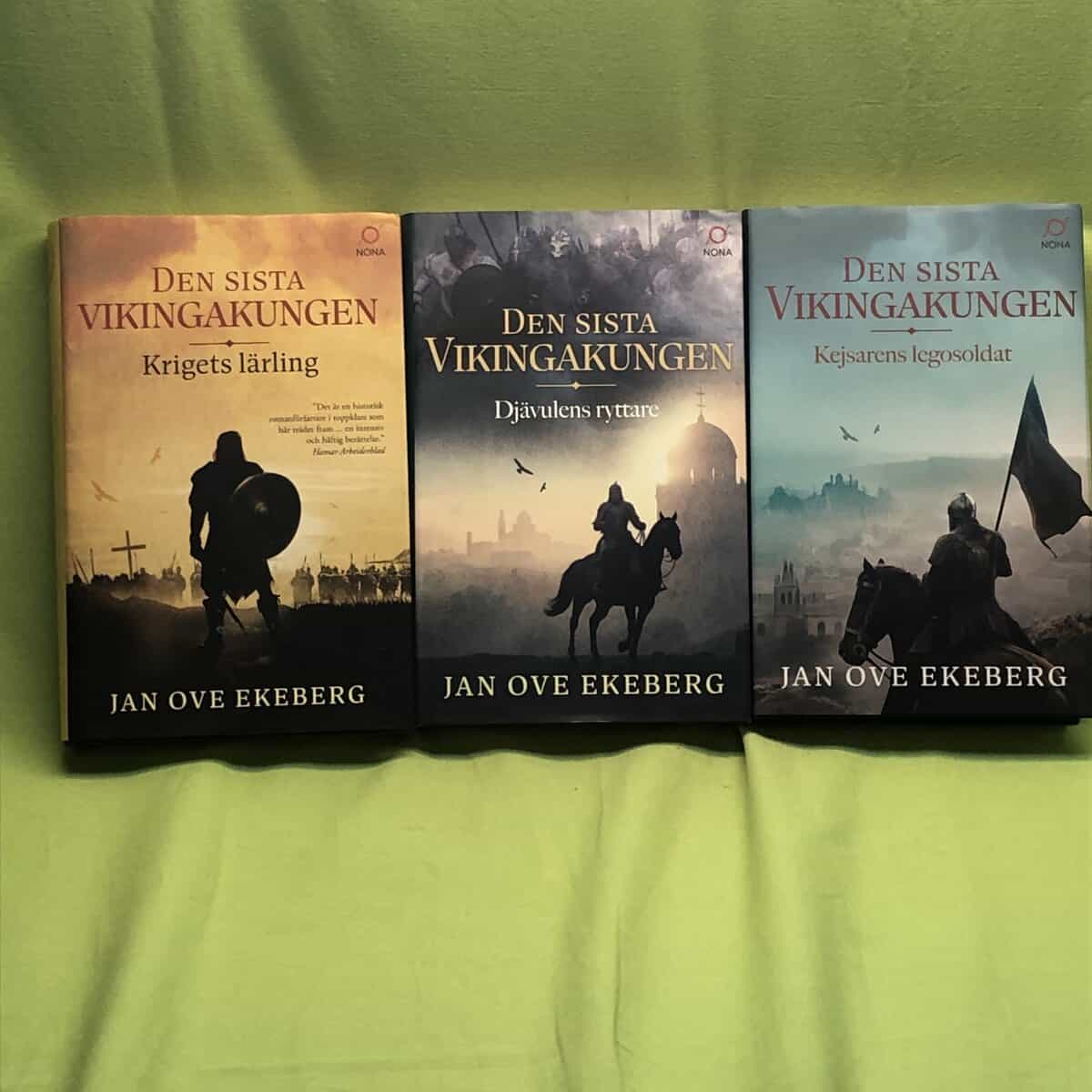 Jan Ove Ekeberg : Den sista vikingakung - 3 delar (komplett) 1. Krigets Lärling 2. Djävulens ryttare 3. Kejsarens legosoldat