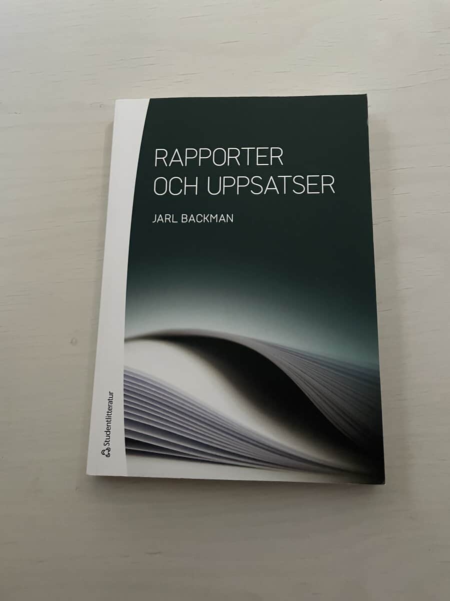 Jarl Backman : Rapporter och uppsatser