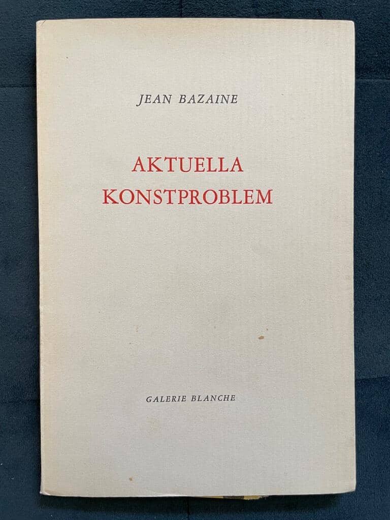 Jean Bazaine : Aktuella konstproblem