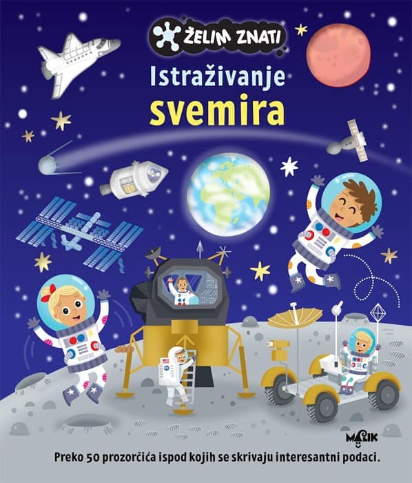 Jennie Bradley : Želim znati - Istraživanje svemira, knjiga s prozorčićima