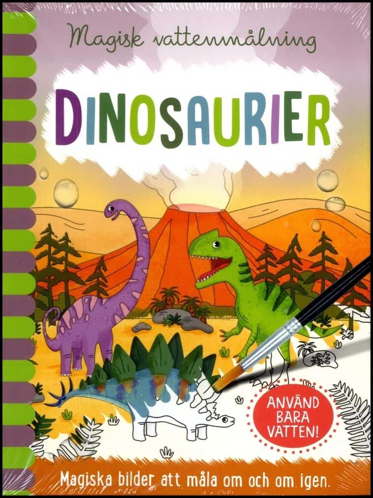 Jenny Copper : Magisk vattenmålning. Dinosaurier