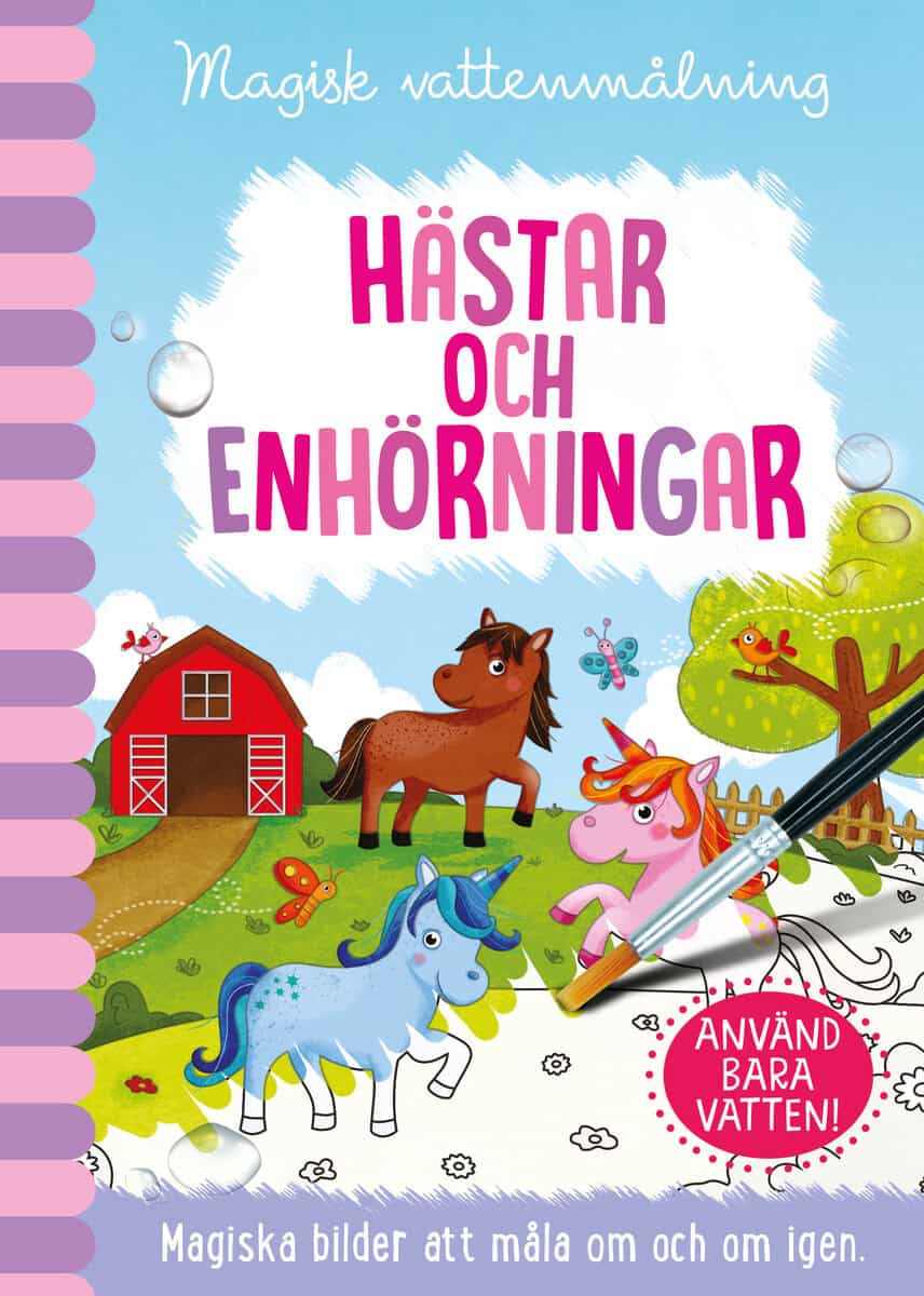 Jenny Copper : Magisk vattenmålning. Hästar och Enhörningar