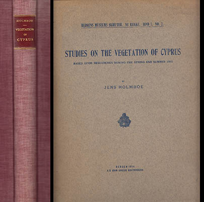 Jens Holmboe : Studies on the vegetation of Cyprus