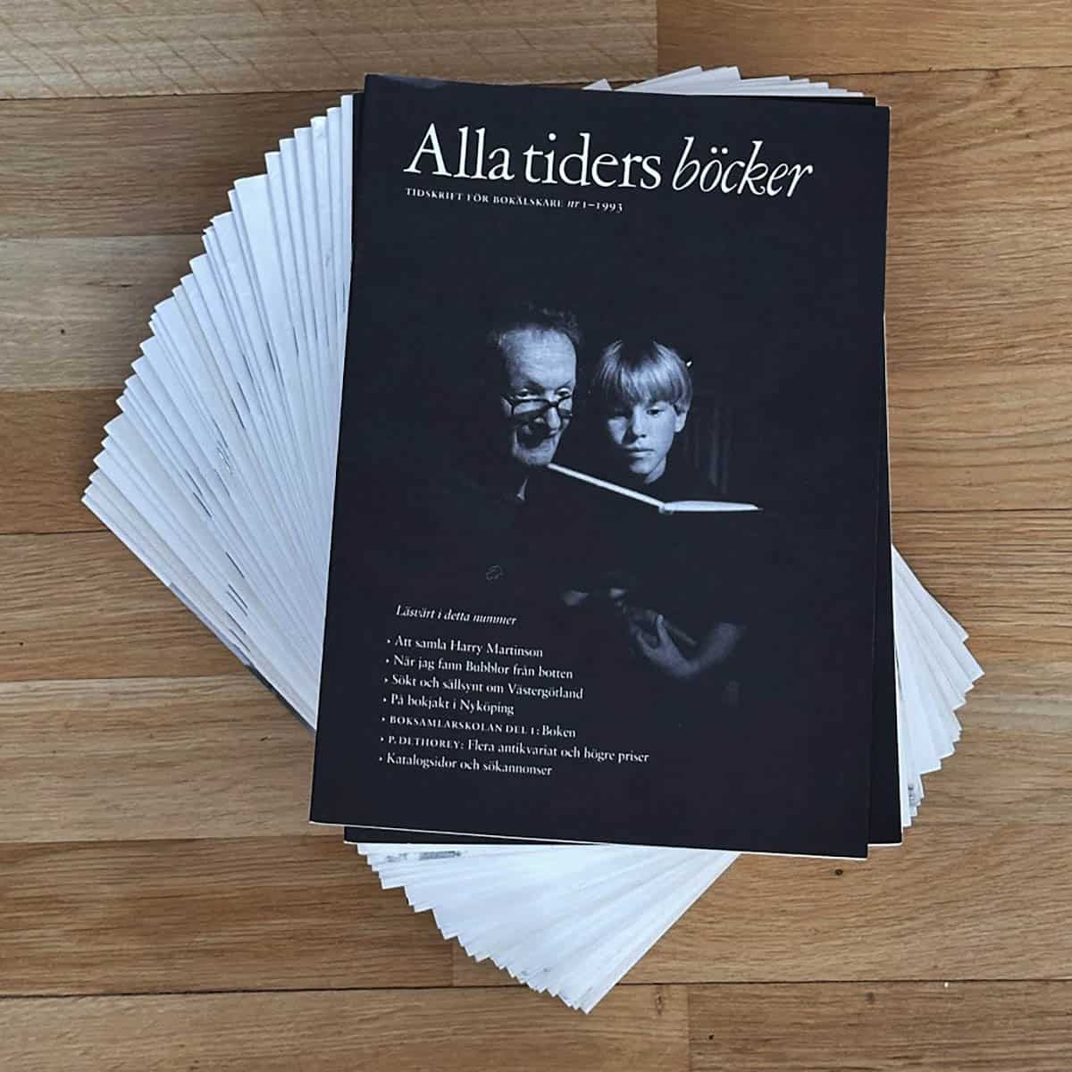 Jerker Persson : Alla tiders böcker. Tidskrift för bokälskare. Lösa nummer 1-26 & 29-31