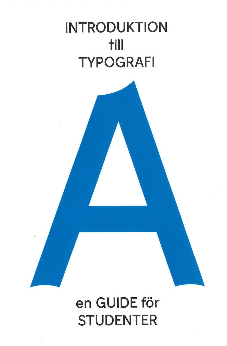 Jiri Novak : Introduktion till typografi - en guide för studenter