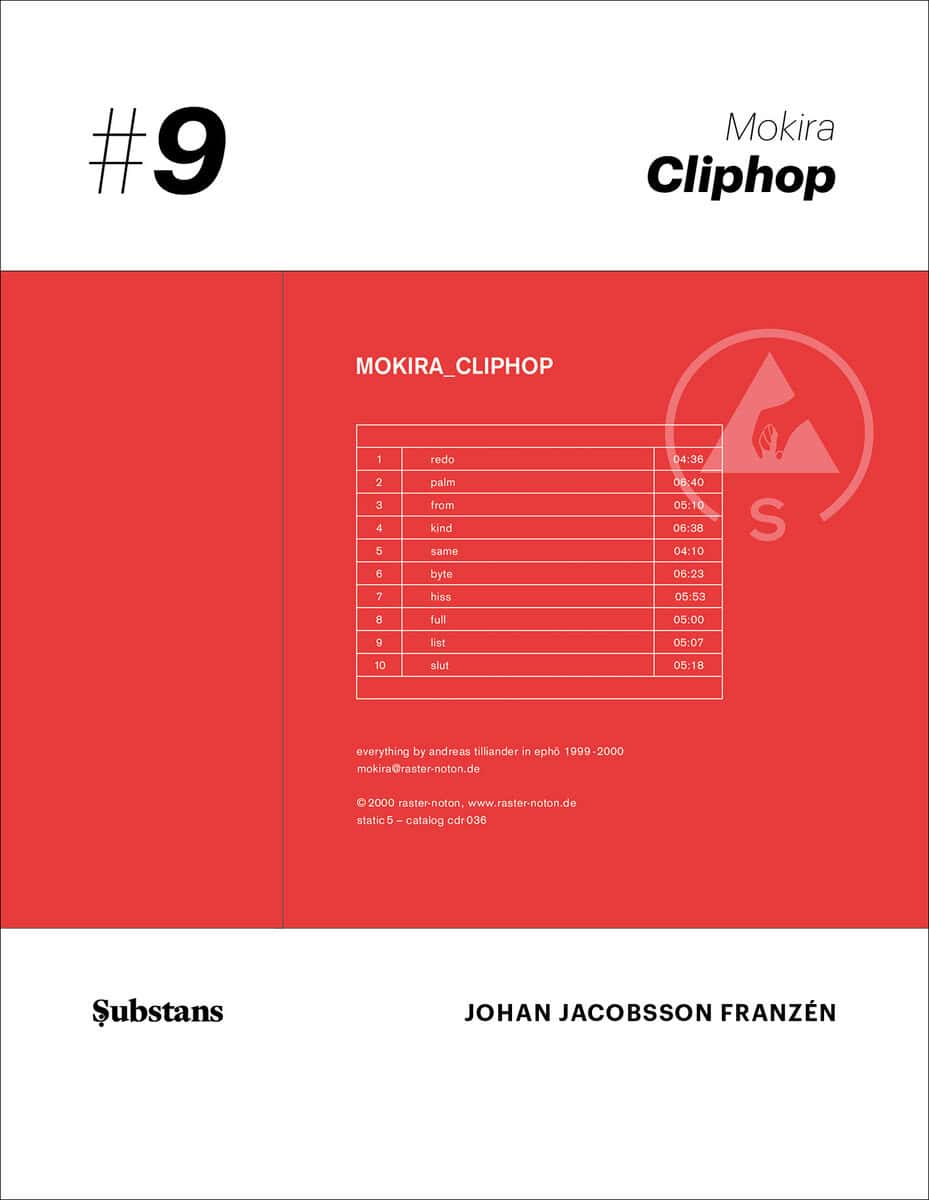 Johan Jacobsson Franzén : Mokira: Cliphop