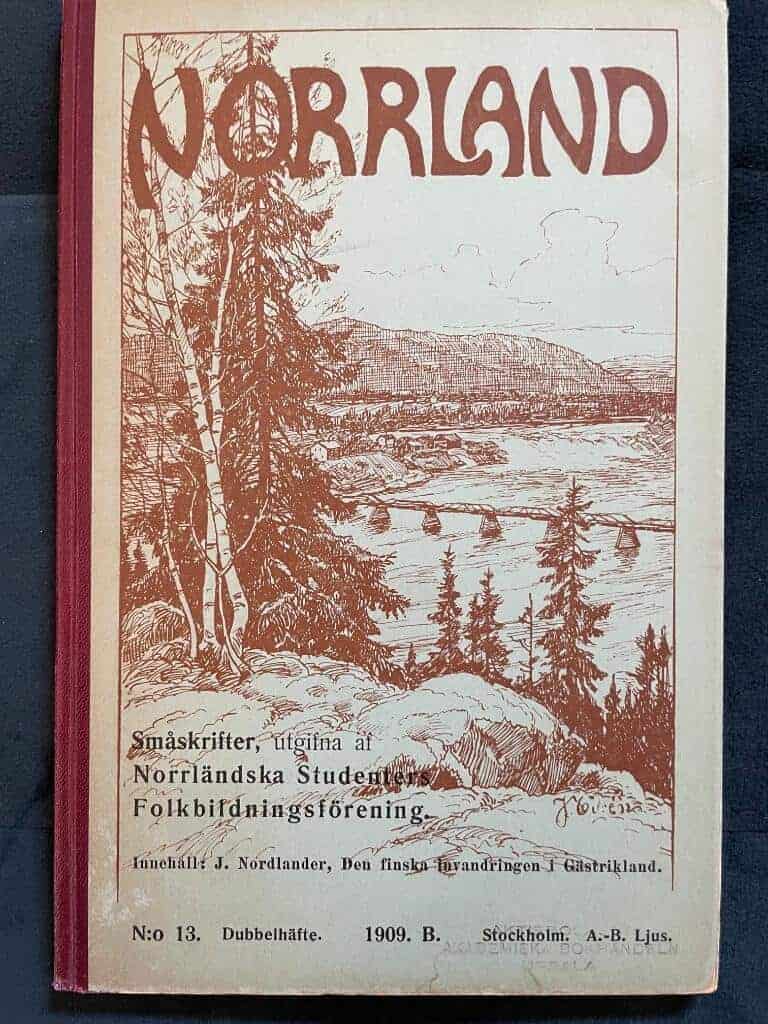 Johan Nordlander : Den finska invandringen i Gästrikland