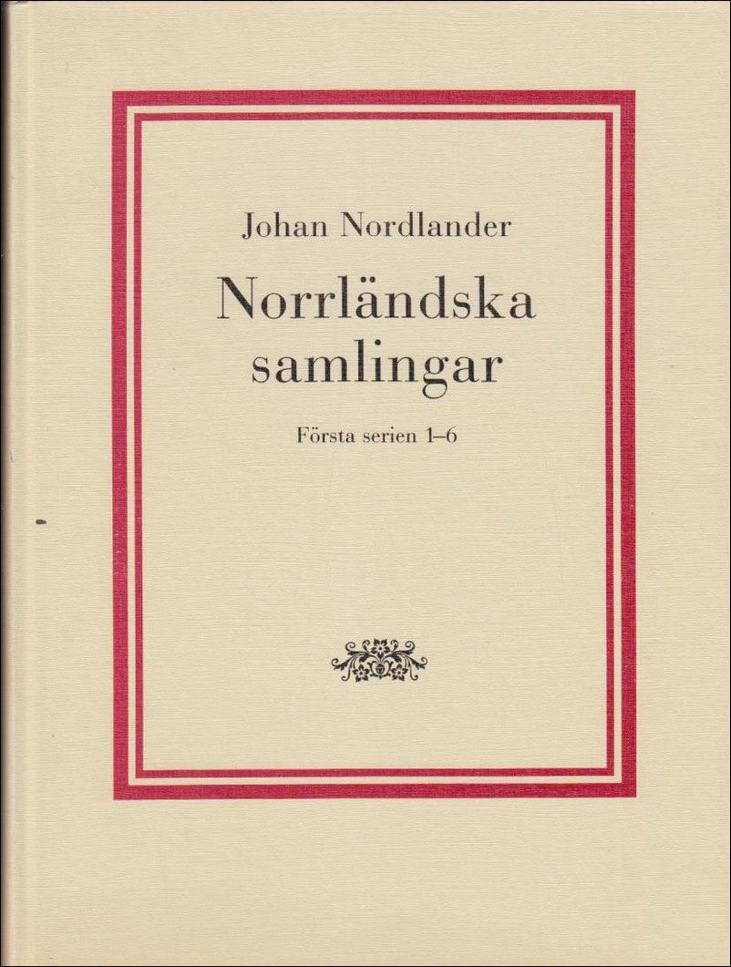 Johan Nordlander : Norrländska samlingar