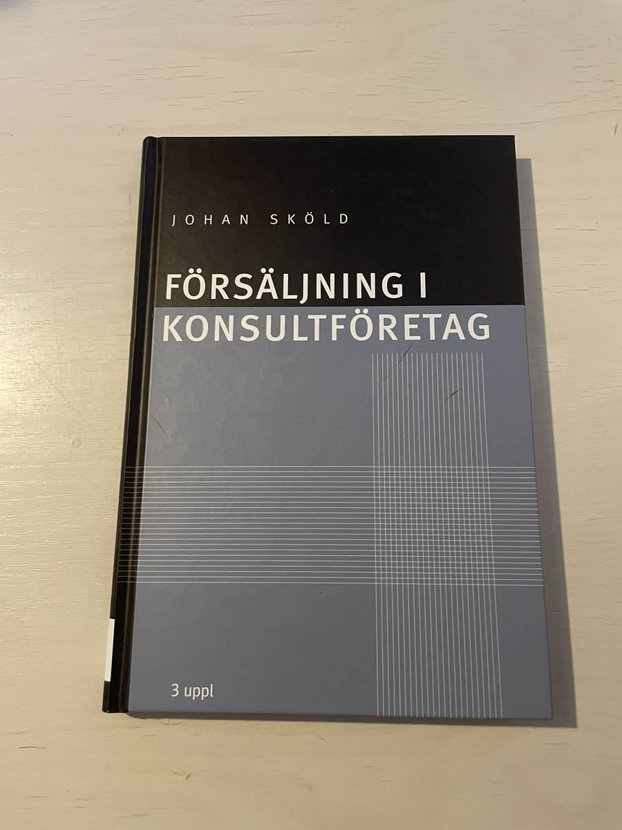 Johan Sköld : Försäljning i konsultföretag