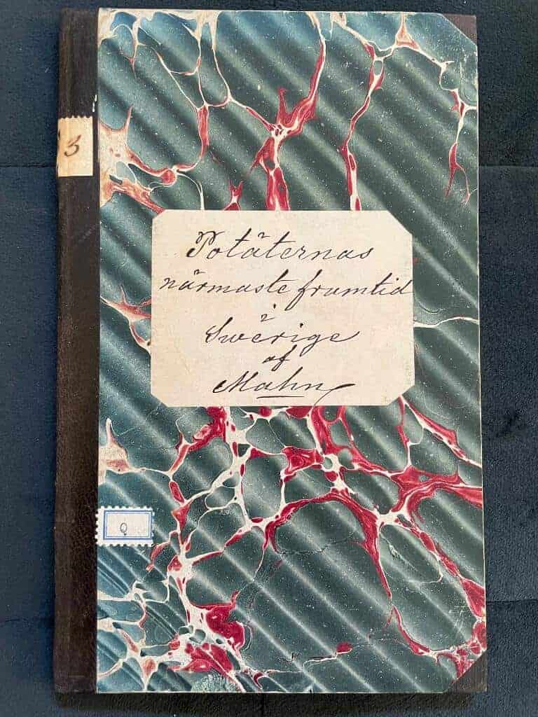 Johann Heinrich Friedrich Mahn : Potäternas närmaste framtid i Sverige, eller Anvisning huru svenska landt-allmogen samt jordbrukare i allmänhet skola ställa sig i afseende på den framtida odlingen af potäter...