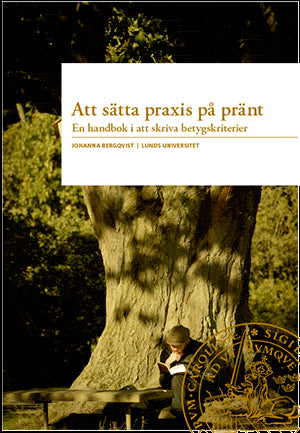 Johanna Bergqvist : Att sätta praxis på pränt