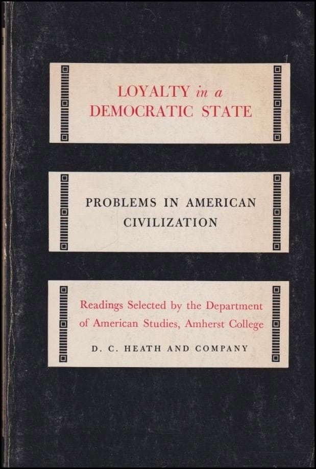 John C. Wahlke : Loyalty in a democratic state