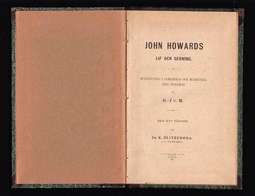 John Howard : John Howards Lif och Gerning. Öfversättning i sammandrag och bearbetning från engelskan af G-f v. M.