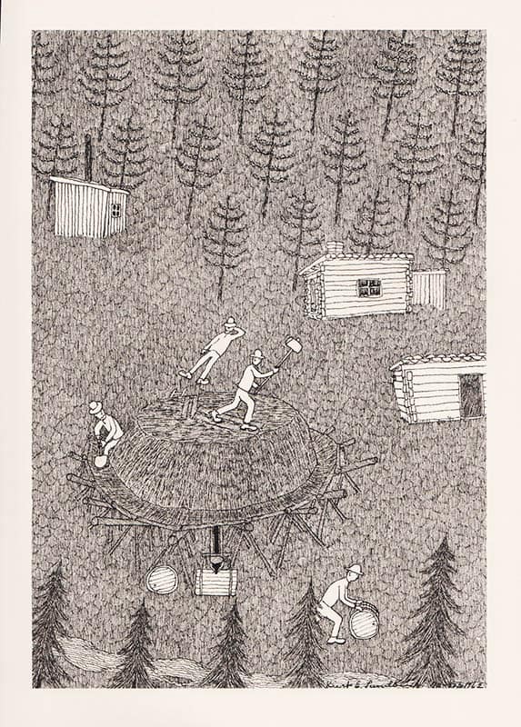 Jonsson, Sune (1930-2009) ; Sundberg, Kurt (1919-2008) : Torpet Åsen på Brännsjöskogen. Text