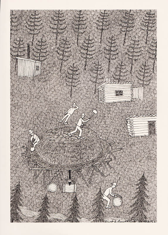 Jonsson, Sune (1930-2009) ; Sundberg, Kurt (1919-2008) : Torpet Åsen på Brännsjöskogen. Text