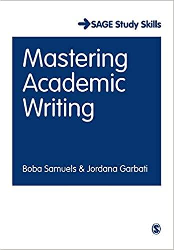 Jordana Garbati Boba Samuels : Mastering Academic Writing