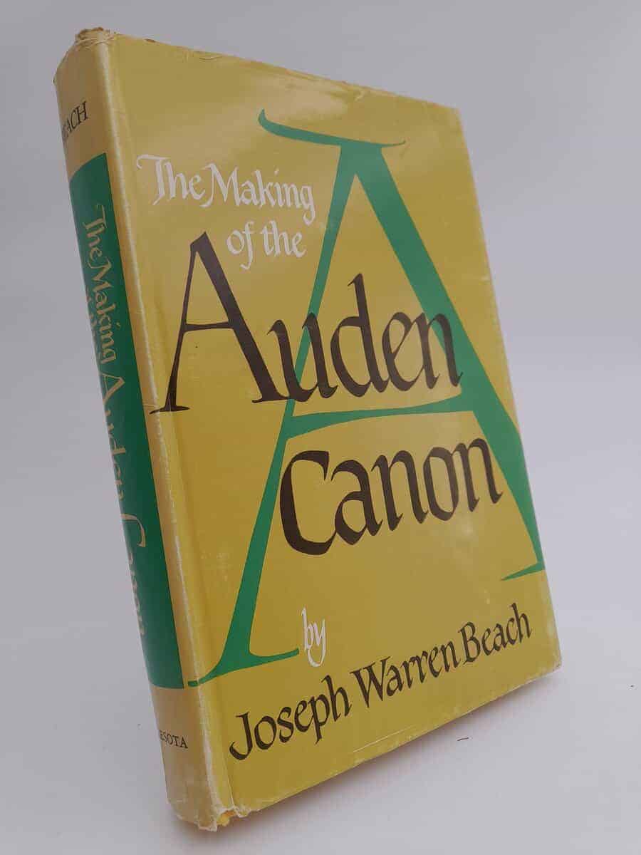 Joseph Warren Beach : The Making of the Auden canon